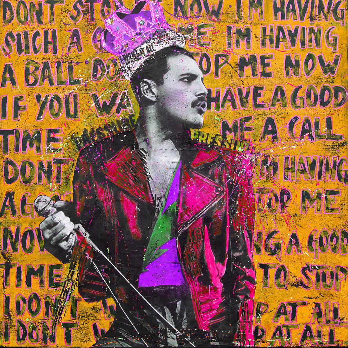 Freddie "Don´t stop me now III" Håndkolorert
