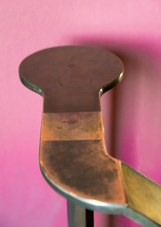 Deichman - Pink and Brass Handle